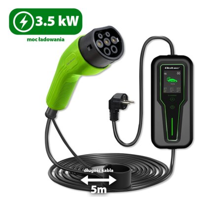 Ładowarka do samochodu elektrycznego QOLTEC 52465 Typ 2 3.5kW