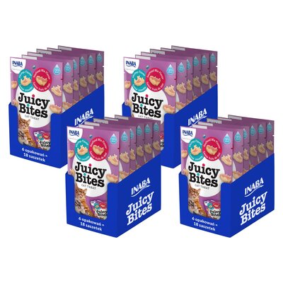 Przysmak dla kota INABA Juicy Bites Krewetki i owoce morza 72 x 11,3 g
