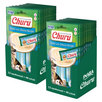 Przysmak dla psa INABA Churu Kurczak z serem 96 x 14 g