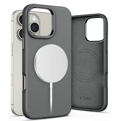 Etui TECH-PROTECT Silicone Pure MagSafe do Apple iPhone 16 Pro Max Grafitowy