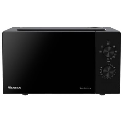 Kuchenka mikrofalowa HISENSE H20MOBP1G 700W średnica 25.5 cm pojemność 20L Pulse Technology Grill Czarny