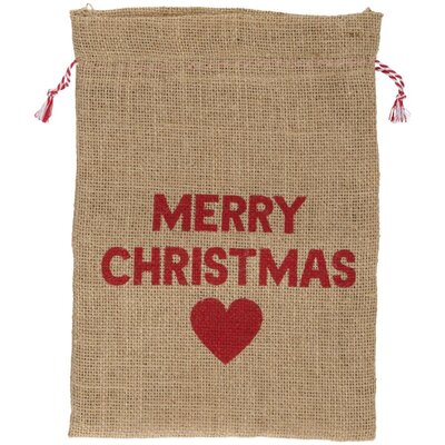 Worek na prezenty SASKA CHRISTMAS Articasa 23 x 30 cm Czerwony