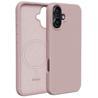 Etui ETTERI Silicone Mag do Apple iPhone 16 Plus Jasnoróżowy