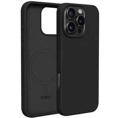 Etui ETTERI Silicone Mag do Apple iPhone 16 Pro Czarny