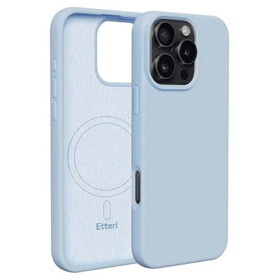 Etui ETTERI Silicone Mag do Apple iPhone 16 Pro Jasnoniebieski