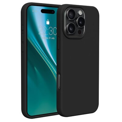 Etui ETTERI Silicone do Apple iPhone 16 Pro Max Czarny