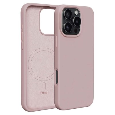Etui ETTERI Silicone Mag do Apple iPhone 16 Pro Max Jasnoróżowy