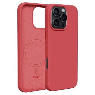 Etui ETTERI Silicone Mag do Apple iPhone 16 Pro Max Malinowy