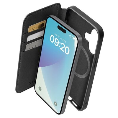 Etui SBS Wallet MagSafe do Apple iPhone 16 Plus Czarny