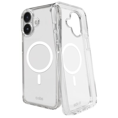 Etui SBS Light Mag MagSafe do Apple iPhone 16 Plus Transparentny