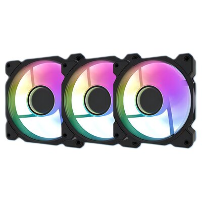 Wentylator DARKFLASH DR08 Czarny (3 szt.)