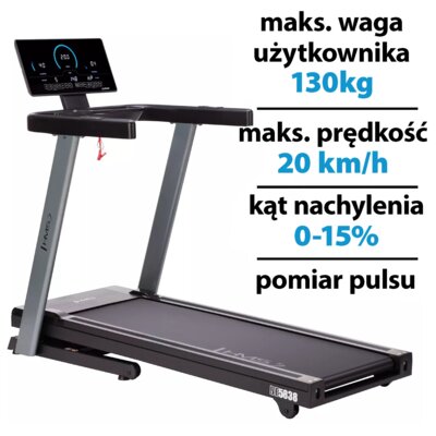Bieżnia elektryczna HMS BE5838 2237W 20km/h