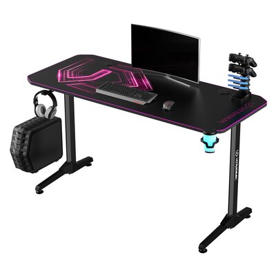 Biurko gamingowe ULTRADESK Frag V3 Różowy