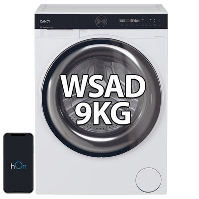 Pralka CANDY AI ProWash 700 BS 49SB8-S 9kg 1400 obr ProActive EcoWash hOn Szybkie programy Higiena Plus
