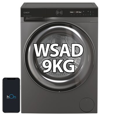Pralka CANDY AI ProWash 700 BS 49SB8G-S 9kg 1400 obr ProActive EcoWash hOn Szybkie programy Higiena Plus Polar Gray