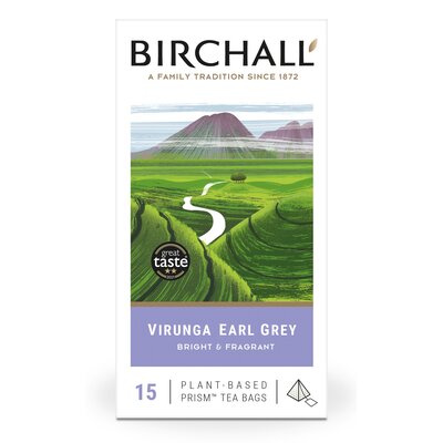 Herbata BIRCHALL Virunga Earl Grey Czarna (15 sztuk)