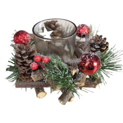 Świecznik stojący SASKA CHRISTMAS 104850 Wielokolorowy