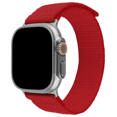 Pasek FIXED Nylon Sporty Strap do Apple Watch Ultra/Ultra 2 (49mm) Czerwony