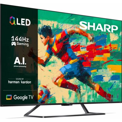 Telewizor SHARP 65GR8765E 65" QLED 4K 144Hz Google TV Dolby Atmos Dolby Vision HDMI 2.1
