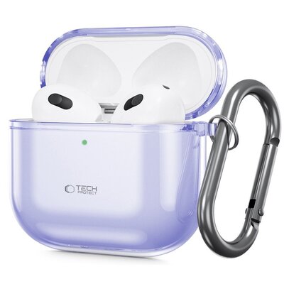 Etui na słuchawki TECH-PROTECT FlexAir do Apple Airpods 4 Fioletowy