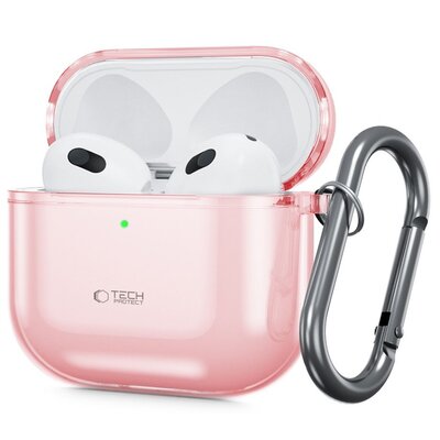 Etui na słuchawki TECH-PROTECT FlexAir do Apple Airpods 4 Różowy