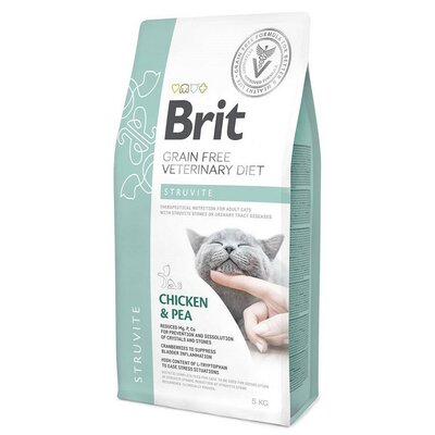 Karma dla kota BRIT Grain Free Veterinary Diets Cat Struvite 5 kg