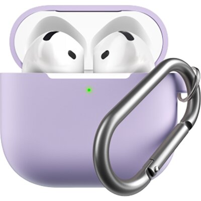 Etui na słuchawki KEYBUDZ Elevate Keychain do AirPods 4 Fioletowy