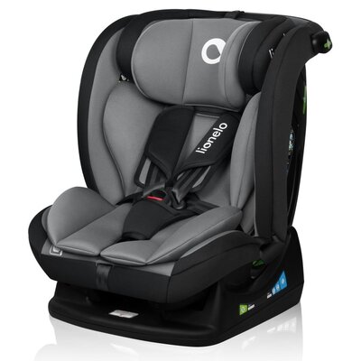 Fotelik samochodowy LIONELO Izzy i-Size 40-150 cm (0-36 kg) Czarno-szary