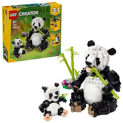 LEGO 31165 Creator 3w1 Dzikie zwierzęta rodzina pand