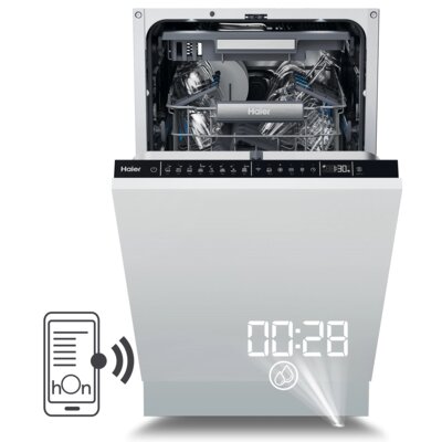 Zmywarka HAIER I-PRO SHINE Seria 4 XI1C1TB4LPCFB TimeLight PowerWash Aqua Stop