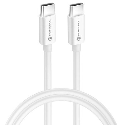 Kabel USB-C - USB-C FORCELL F-Energy C339 100W 1 m Biały