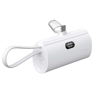 Powerbank FORCELL F-Energy Power Plug F5K3 USB-C 5000mAh 20W Biały