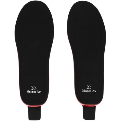 Podgrzewane wkładki do butów MISSION AIR E-Insoles (rozmiar 41-46) Czarno-czerwony