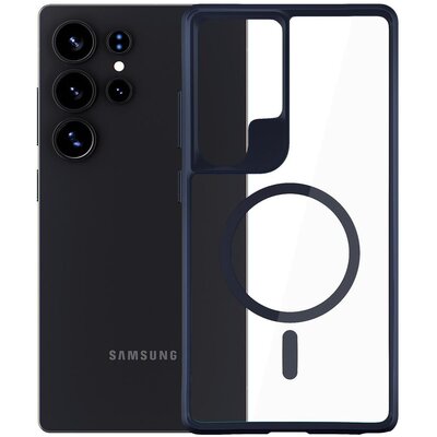 Etui XLINE MagSystem Satin Guardx do Samsung Galaxy S25 Ultra Przezroczysto-czarny