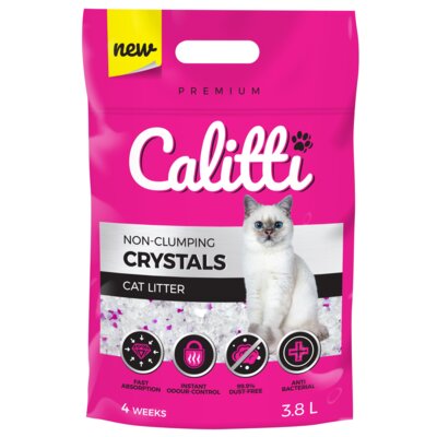 Żwirek dla kota CALITTI Crystals 8 x 3.8 L