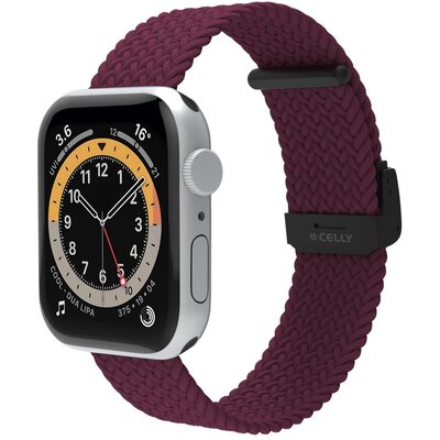 Pasek CELLY Wband do Apple Watch 8/9/10/SE/Ultra 1/2 (42/44/45/46/49mm) Fioletowy