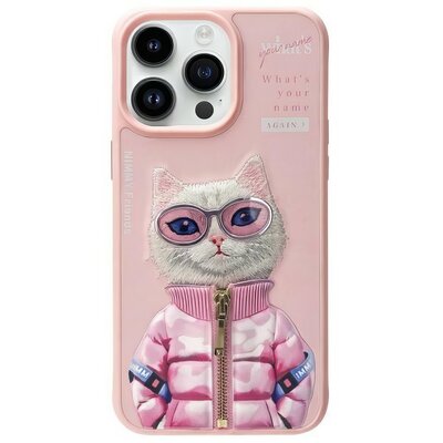 Etui NIMMY Cool&Cute 2.0 Cat do Apple iPhone 15 Pro Różowy