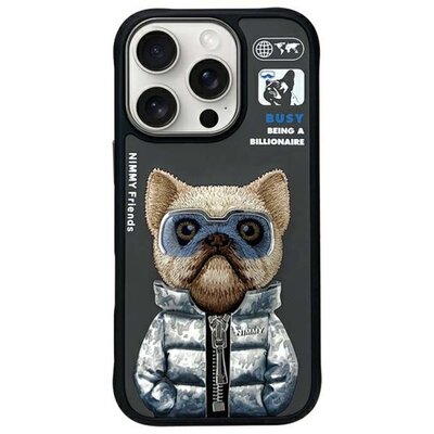 Etui NIMMY Cool&Cute 2.0 Dog do Apple iPhone 16 Pro Czarny