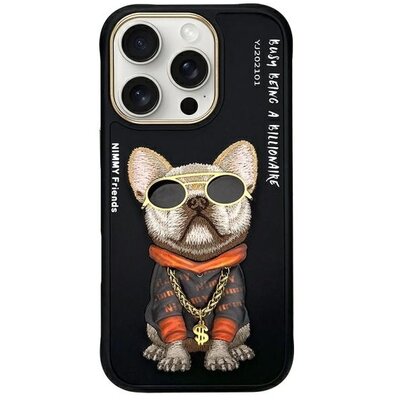 Etui NIMMY Glasses Cool Dog do Apple iPhone 16 Pro Max Czarny
