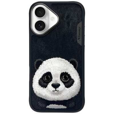 Etui NIMMY Big Eyed Pet 2.0 Panda do Apple iPhone 16 Czarny
