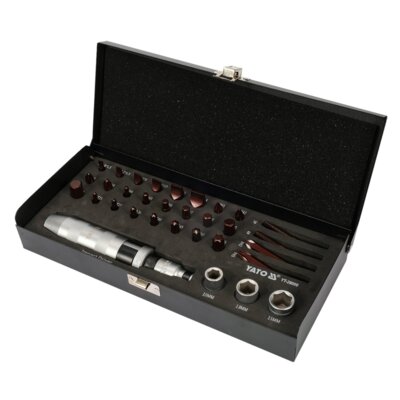 Wkrętak udarowy z bitami YATO YT-28000 (32 szt.)