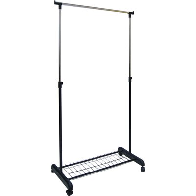 Stojak na ubrania GOCKOWIAK Ida 82 x 42 x 91 - 159 cm Czarny