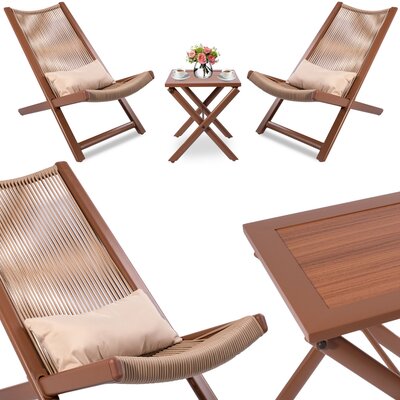 Zestaw mebli ogrodowych EHOKERY CHILL TOFFI Brązowy