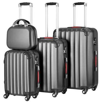 Zestaw walizek VOYANO Minorka 51/60/70 cm z kosmetyczką Szary