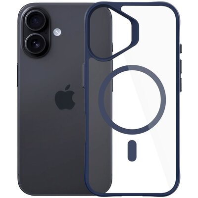 Etui 3MK Satin Guardx MagCase do Apple iPhone 16 Przezroczysto-niebieski
