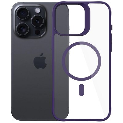 Etui 3MK Satin Guardx MagCase do Apple iPhone 16 Pro Max Przezroczysto-fioletowy