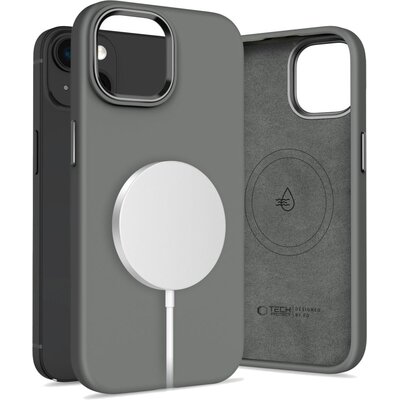 Etui TECH-PROTECT Silicone Pure MagSafe do Apple iPhone 15 Ciemnoszary