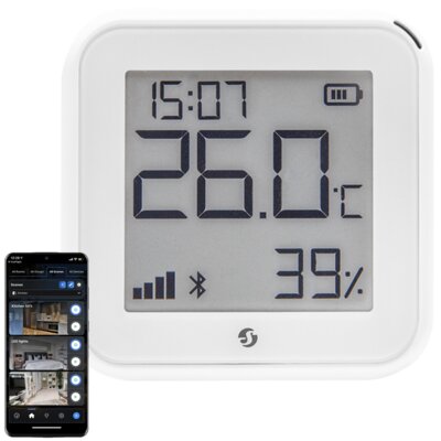 Czujnik temperatury i wilgotności SHELLY S3SN-0U12A (Biały)