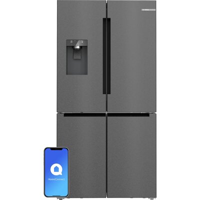 Lodówka BOSCH KFI96AXEA MD Side by Side No Frost 183cm Czarna Kostkarka Podajnik wody