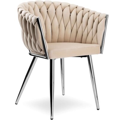 Krzesło EHOKERY Cofton Chrom Velvet Beżowy